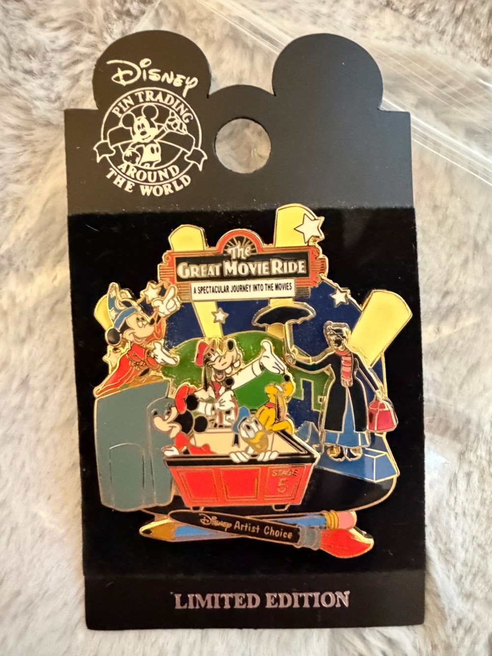 Disney The Great Movie Ride Limited Edition Collectible Pin - Multi-Color